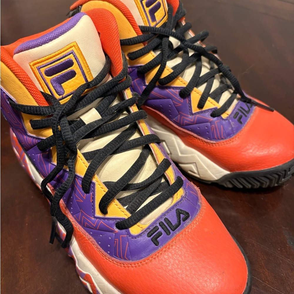Fila Boys' Red and Purple Sneakers